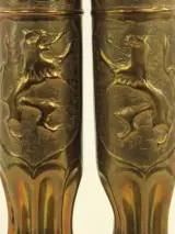 Trench Art set van 2 koperen kogelhuls vazen – foto 2 – kavel bij De Kringwinkel, Antwerpen