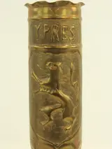 Trench Art set van 2 koperen kogelhuls vazen – foto 4 – kavel bij De Kringwinkel, Antwerpen