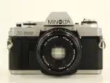 Minolta X-300 met MD Rokkor 45mm f/2 Pancake Lens – kavel bij De Kringwinkel, Antwerpen