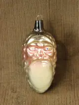 Vintage Ajeko kerstornament - dennenappel/kerstman – kavel bij De Kringwinkel, Antwerpen