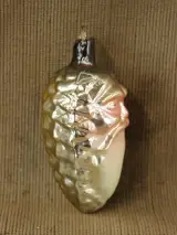 Vintage Ajeko kerstornament - dennenappel/kerstman – foto 5 – kavel bij De Kringwinkel, Antwerpen