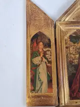 Houten huisaltaar of drieluik (Triptiek) – foto 4 – kavel bij De Kringwinkel, Waardamme