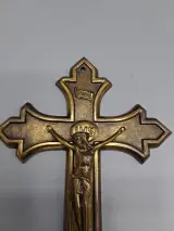 Antiek messing wandkruis – foto 2 – kavel bij De Kringwinkel, Waardamme