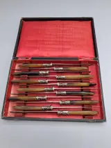 Vintage tafelmessenset Gembloux – kavel bij De Kringwinkel, Waardamme