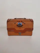 Vintage "East India Company" retro tas / documententas – decoratief verzamelobject – kavel bij De Kringwinkel, Waardamme