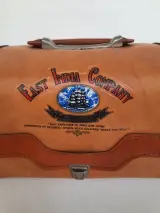 Vintage "East India Company" retro tas / documententas – decoratief verzamelobject – foto 2 – kavel bij De Kringwinkel, Waardamme