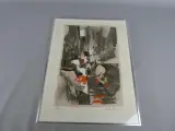 Kunstwerk expressionistische kleurenlitho Roswitha Lüder – kavel bij De Kringwinkel, Diest