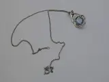 Zilveren Collier met Marcasiet en Blauwe Steen (Art Deco Stijl) – foto 2 – kavel bij De Kringwinkel, Diest