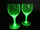 Set van 5 Vintage Uranium Wijnglazen – foto 2 – kavel bij De Kringwinkel, Heverlee