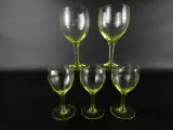 Set van 5 Vintage Uranium Wijnglazen – foto 5 – kavel bij De Kringwinkel, Heverlee