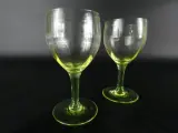 Set van 5 Vintage Uranium Wijnglazen – foto 6 – kavel bij De Kringwinkel, Heverlee