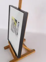 Ingelijste kleurenlitho - Café Tout-Va-Bien - Nick Andrews – foto 8 – kavel bij De Kringwinkel, Heverlee