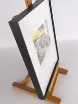 Ingelijste kleurenlitho - Café Tout-Va-Bien - Nick Andrews – foto 9 – kavel bij De Kringwinkel, Heverlee
