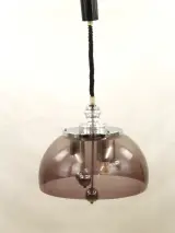 Space Age hanglamp in acryl en chroom (jaren 60/70) – foto 4 – kavel bij De Kringwinkel, Antwerpen