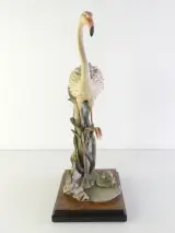 Vintage flamingo beeld - Giuseppe Armani – foto 2 – kavel bij De Kringwinkel, Heverlee
