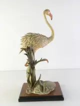 Vintage flamingo beeld - Giuseppe Armani – foto 3 – kavel bij De Kringwinkel, Heverlee