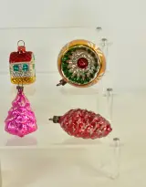 Set van 9 vintage glazen kerstornamenten – foto 3 – kavel bij De Kringwinkel, Turnhout