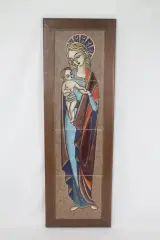 Vintage tegeltableau: Madonna met Kind – foto 2 – kavel bij De Kringwinkel, Brecht