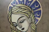 Vintage tegeltableau: Madonna met Kind – foto 3 – kavel bij De Kringwinkel, Brecht