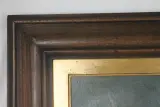 Reproductie Olieverfschilderij: Meisje met een bezem – foto 4 – kavel bij De Kringwinkel, Brecht