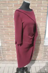 Bordeauxrode damesjurk van Natan - Maat 40 – foto 3 – kavel bij De Kringwinkel, Brecht