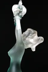 Turquoise Sculptuur van Murano-glas – foto 4 – kavel bij De Kringwinkel, Brecht