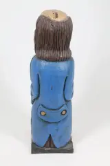 Decoratieve houten clown drankflescase – foto 4 – kavel bij De Kringwinkel, Brecht