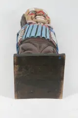 Decoratieve houten clown drankflescase – foto 8 – kavel bij De Kringwinkel, Brecht