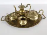 Elegant vintage verzilverd (EPNS) thee- en koffieservies(5 stuks - 4144 gr) – kavel bij De Kringwinkel, Heverlee