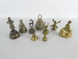 9 vintage messing decoratieve bellen – kavel bij De Kringwinkel, Heverlee