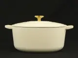 BK geëmailleerde gietijzeren braadpan in crème/ivoor (29cm) – foto 4 – kavel bij De Kringwinkel, Antwerpen