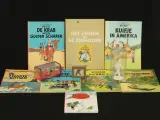 Kuifje verzamellot met strips en memorabilia – kavel bij De Kringwinkel, Antwerpen