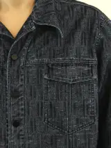 FENDI ROMA heren jeansjack - FF monogram - maat 52 - Made in Italy – foto 3 – kavel bij De Kringwinkel, Antwerpen