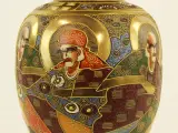 Japanse Satsuma-vaas – Gesigneerd 'Yamashin' – Ca. 1900-1930 – foto 5 – kavel bij De Kringwinkel, Antwerpen