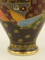 Japanse Satsuma-vaas – Gesigneerd 'Yamashin' – Ca. 1900-1930 – foto 6 – kavel bij De Kringwinkel, Antwerpen