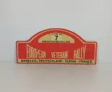 Set van 9 vintage rally- en autostickerplaten – foto 10 – kavel bij De Kringwinkel, Turnhout
