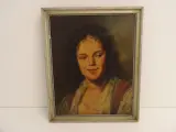 Belgisch schilderij uit WO1 - Laurent Declerq naar Frans Hals (Zigeunermeisje) – kavel bij De Kringwinkel, Leopoldsburg