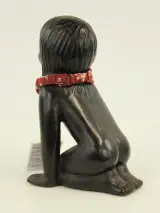 Emiel (Emanuel) Laskaris keramisch Sculptuur 'Zittend Meisje' – ca. 1960/1970 – foto 4 – kavel bij De Kringwinkel, Antwerpen