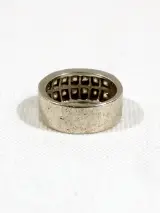 925 Zilveren Ring met Steentjes – foto 2 – kavel bij De Kringwinkel, Dilsen