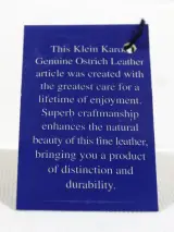 Klein Karoo Ladies Purse [Ostrich Leather] – foto 8 – kavel bij De Kringwinkel, Dilsen