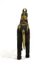 Rajasthani Houten Paard – foto 3 – kavel bij De Kringwinkel, Maaseik