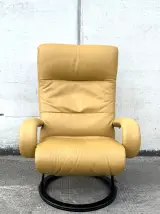 Lafer Kiri relaxfauteuil – leder – vintage design – foto 3 – kavel bij De Kringwinkel, Dilsen