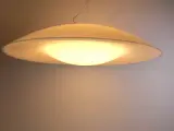 UFO-vormige Hanglamp Kartell met oranje neonbuis – foto 2 – kavel bij De Kringwinkel, Heverlee