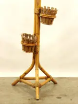 Vintage Rotan Plantenstandaard / Vogelkooi Houder – Jaren 60 – foto 4 – kavel bij De Kringwinkel, Antwerpen
