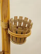 Vintage Rotan Plantenstandaard / Vogelkooi Houder – Jaren 60 – foto 5 – kavel bij De Kringwinkel, Antwerpen
