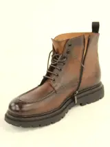 FLECS herenboots in bruin leder – maat 46 – Made in Italy – nieuw – foto 9 – kavel bij De Kringwinkel, Antwerpen