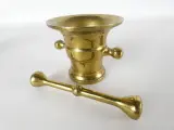 Set van 5 messing vijzels met stamper – foto 5 – kavel bij De Kringwinkel, Heverlee