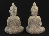 Set van 2 decoratieve Boeddha beelden met kaarshouder – foto 3 – kavel bij De Kringwinkel, Antwerpen