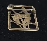 Vintage zilveren broche met hert motief – foto 4 – kavel bij De Kringwinkel, Aalst
