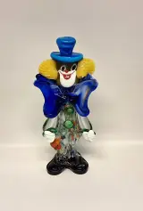 Kleurrijke glazen clown beeldje – kavel bij De Kringwinkel, Aalst